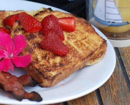 Grilled Coconut Rum French Toast