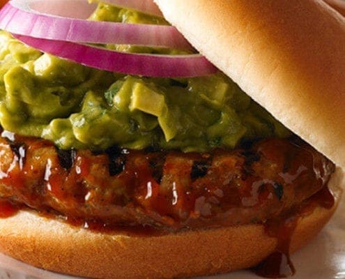 Chipotle Barbecued Turkey Burgers