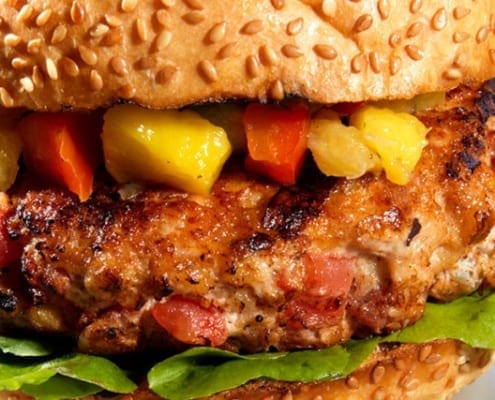 Caribbean Chicken Burger