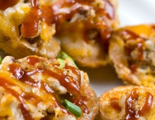 turkey potato skins