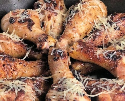 Grillin' Garry's Garlic Parmesan Chicken Legs