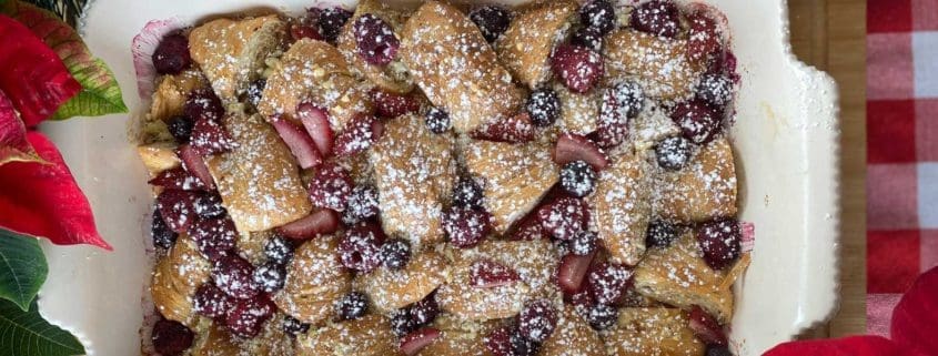 A Very Berry Croissant Breakfast Bake