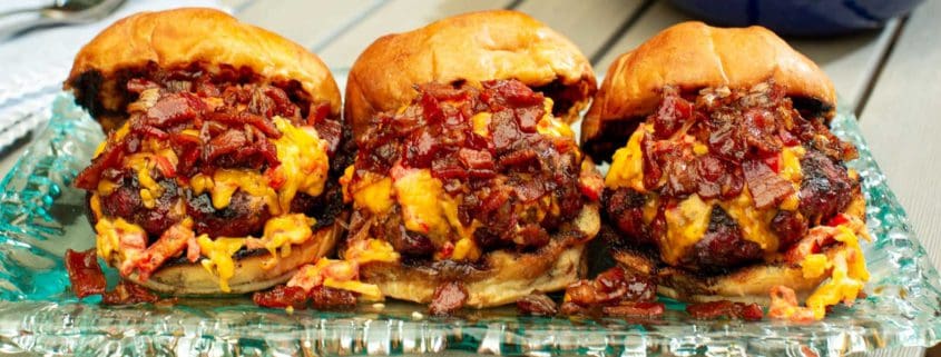 Pimento Cheese Burger with Bacon Jam