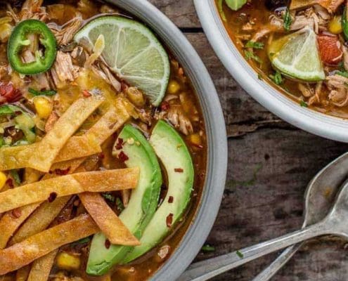 Smoked Chicken Tortilla Soup