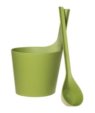 Rento Pisara Moss Sauna Bucket & Ladle